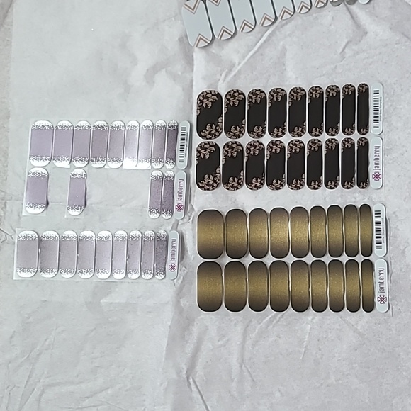 Large Jamberry metallic lot- Snow Day, Bumble, Mermaid Tales, Copper Ascent - Picture 6 of 7